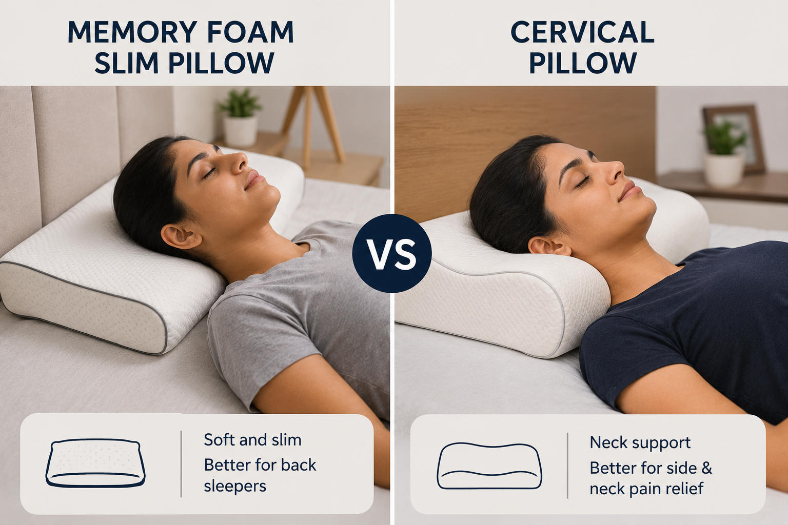 Foam vs Cervical Pillow
